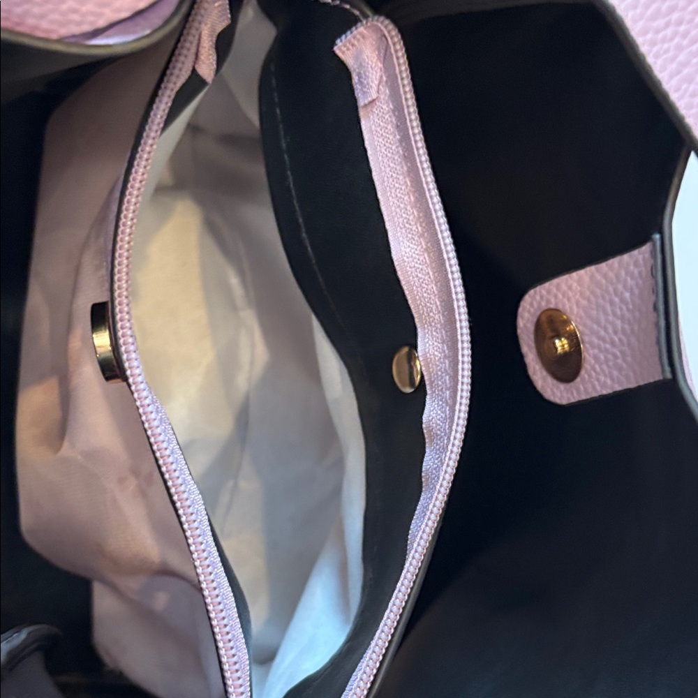 kate spade Pebbled Leather Lavender Hand or Shoulder Bag with Gold Hardware - Picture 10 of 15